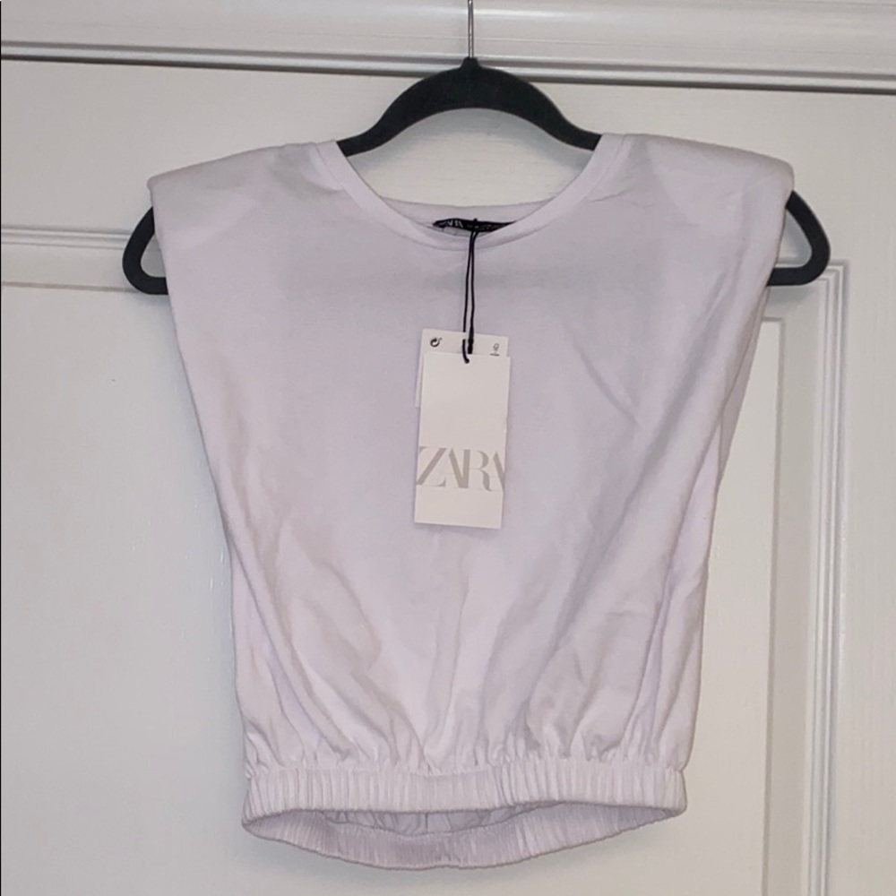 Zara Shoulder Pad Shirt TRF